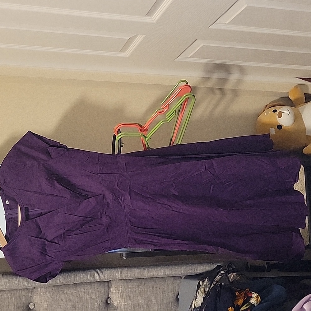 Purple size medium fit and flare dress